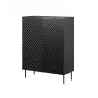 Regał cama meble ONDA 2D2SZ 98×45×127 cm czarny
