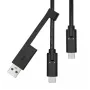 Kabel USB-A na USB-C ProXtend USBCWA-001 1 m, czarny, 0,06 kg