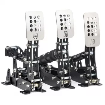 Heusinkveld Ultimate+ 3 Pedal Set czarny — zestaw pedałów do symulatorów wyścigowych z napędem bezpośrednim, 3 pedały