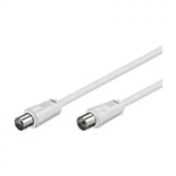 Wentronic Goobay Antenna Connection Cable, biały, 7.5 m - IEC/Coax Plug IEC/Koax-Socket (11513)