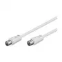 Wentronic Goobay Antenna Connection Cable, biały, 7.5 m - IEC/Coax Plug IEC/Koax-Socket (11513)