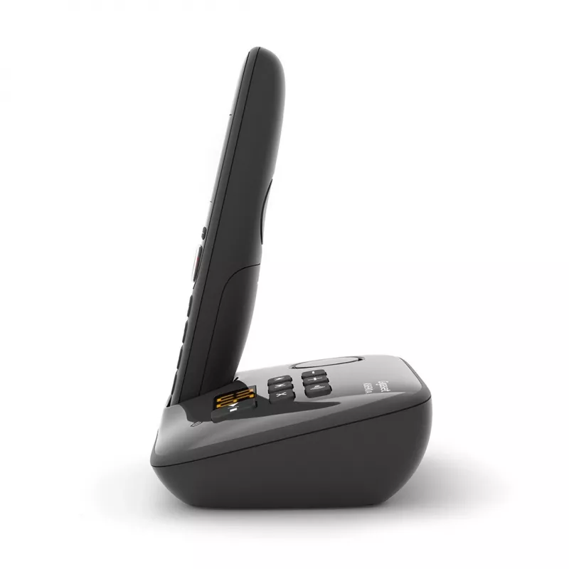 Gigaset AS690A telefon analogowy/DECT Identyfikacja dzwoniącego Czarny