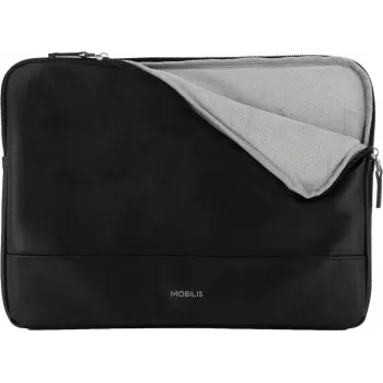 Mobilis Origine - etui na laptopa - pianka neoprenowa, skóra syntetyczna PU - czarny (12.5 - 14) (042059)