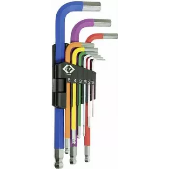Zestaw kluczy imbusowych c.k tools T4449 — metryczne 1,5 mm, 2 mm, 2,5 mm, 3 mm, 4 mm