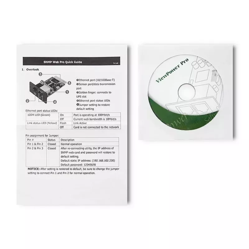 Moduł SNMP QOLTEC 50389 do zasilacza awaryjnego
