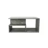 Stolik kawowy Top e Shop PRIMA BETON, blat o swobodnym kształcie, taupe, 900×510×430 mm, 1 noga