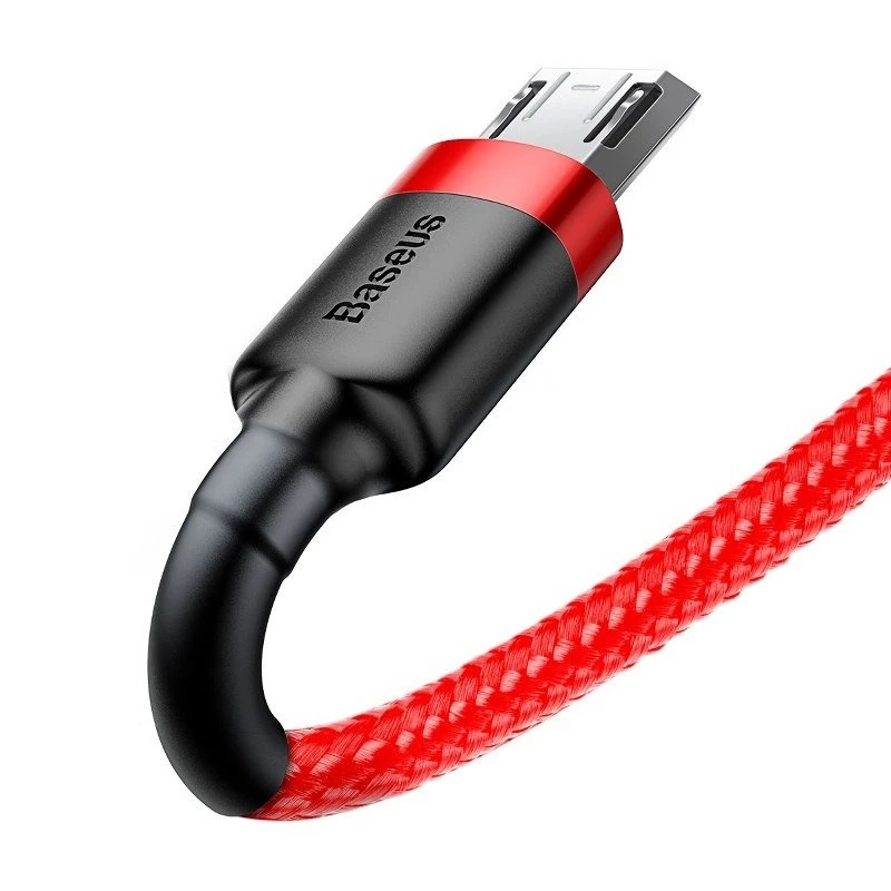 Kabel USB Baseus CAMKLF-C09 2m USB A Micro-USB B Czerwony