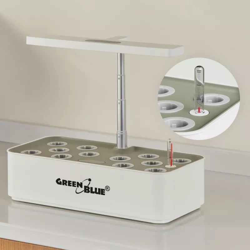 Inteligentny system do uprawy roślin GreenBlue, SMART doniczka, 4L, na 12 roślin, pełne spektrum LED, GB133