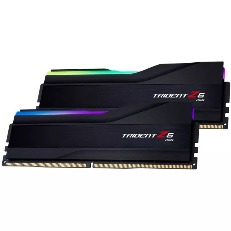 DIMM 32 GB DDR5-7600 (2x 16 GB) Dual-Kit, Arbeitsspeicher schwarz, F5-7600J3646G16GX2-TZ5RK, Trident Z5 RGB, INTEL XMP