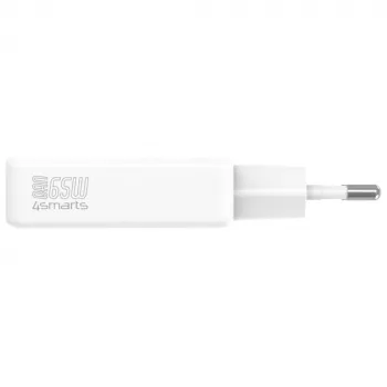 Ładowarka PDPlug Dual 65W GaN 2xUSB-C biała