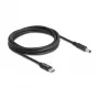Kabel ładujący do laptopa DeLOCK USB Type-C męski na Dell 4,5 x 3,0 mm męski 1,5 m 20 V