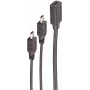 Kabel USB ShiverPeaks BS13-20022 0,3m USB C Mini-USB B Czarny