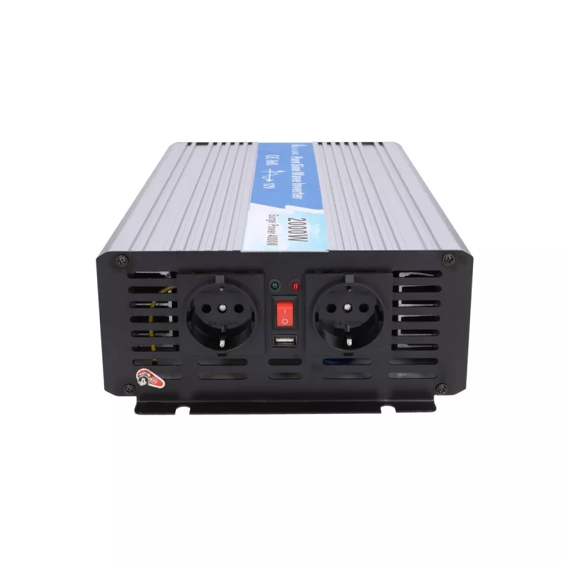 Extralink OPIP-2000W | Przetwornica napięcia | samochodowa 12V, 2000W czysta sinusoida