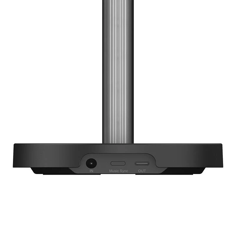 Lampa stołowa Yeelight Beam RGBIC Czarny — LED 12W, wielokolorowa atmosfera, 400×117 mm, AC/USB 12V