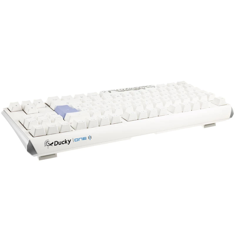 Ducky One 3 Classic Pure Biały TKL Gaming RGB LED - MX-Brown Klawiatura USB niemiecka biała (DKON2187ST-BDEPDPWWWSC1)