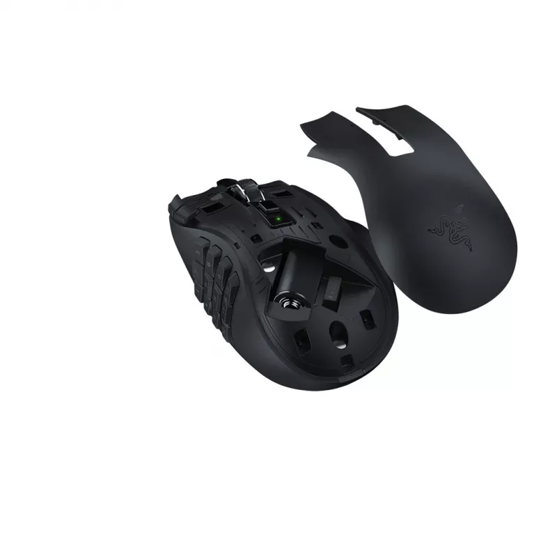 Mysz gamingowa Razer Naga V2 HyperSpeed RF Wireless + Bluetooth, praworęczna, 30000 DPI, optyczna, czarna