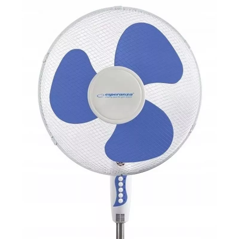 Wentylator stojący Esperanza EHF001WB — 40 cm, 3 prędkości, stojący, regulacja wysokości, oscylacja