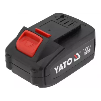 Bateria do narzędzi bezprzewodowych YATO YT-828463 — Li‑Ion 18V 4Ah, czerwona, wskaźnik ładowania