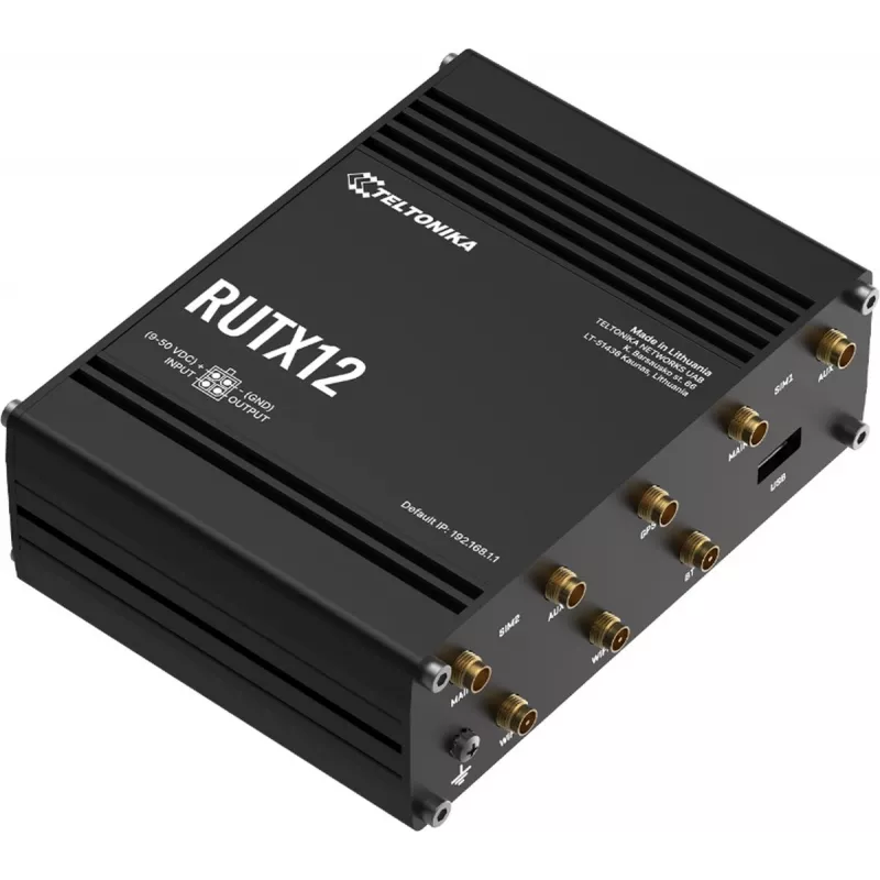 Teltonika RUTX12DUAL LTE CAT 6 Przemysłowy Router Komórkowy