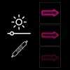 Lampa ścienna w kształcie neonowej strzałki MANTA SNL107PK – różowa dekoracyjna lampa neonowa LED
