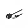 Wentronic Goobay CAT 5e kabel przedłużający F/UTP, czarny, 3 m – materiał miedziany, wtyk RJ45 (8P8C) / gniazdo RJ45 (8P8C) (91883)