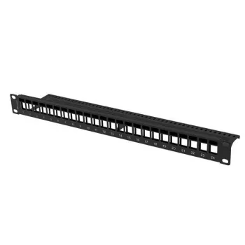Patch Panel 1U Lanberg PPKS-1024-B