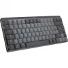Klawiatura bezprzewodowa MX Mechanical Mini Minimalistyczna Podświetlana - GRAFIT - DEU - KLIKAJĄCA Bezprzewodowa 1 USB