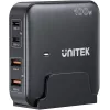 Unitek Ładowarka biurkowa P1229ABK01-EU 100 W z 2× USB-A i 2× USB-C