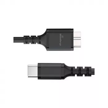 Kabel USB MediaRange MRCS257 0,5 m — Micro-USB B na USB-C, USB 3.2 Gen 1 (5 Gbit/s), czarny