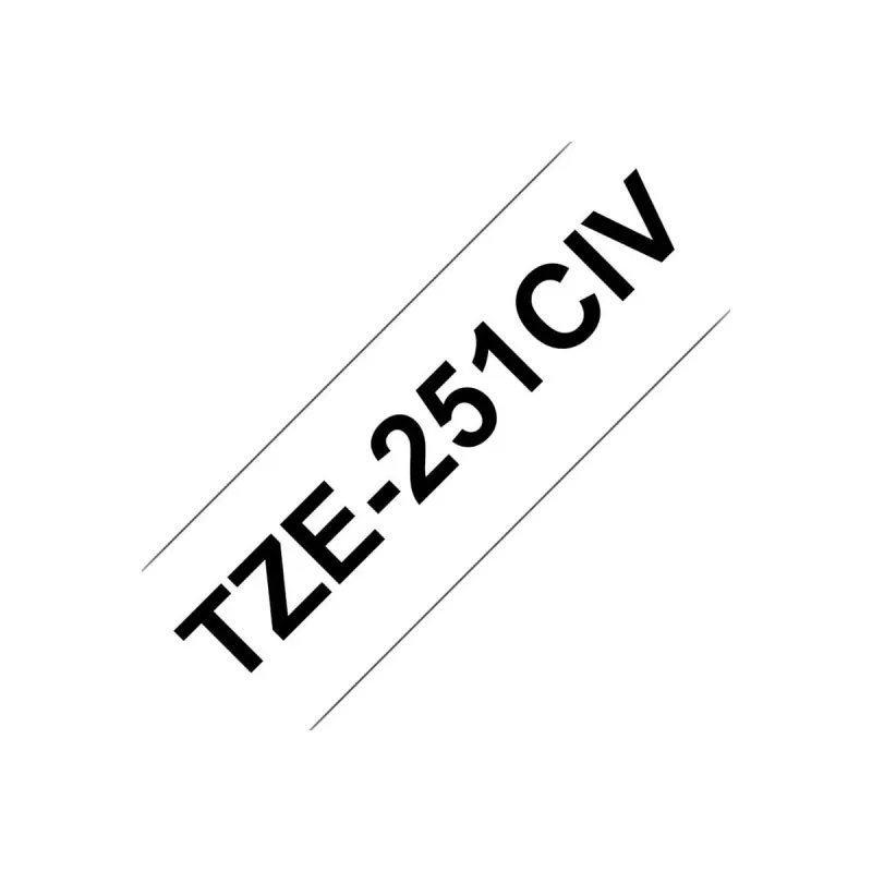 Taśma do drukarek etykiet Brother TZE231CIV czarny na białym TZe