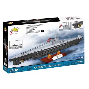 Zestaw konstrukcyjny Cobi U-Boot U-52 — model z 474 elementów