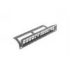 Panel zaślepiający do szafy rack LANBERG PPKS-9112-B, 12-portów, 1U, metal, szary, 254×44,5×99,3 mm