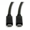 Kabel USB ROLINE 11.02.9057 USB 3.2 Gen 2 1 m USB-C Czarny