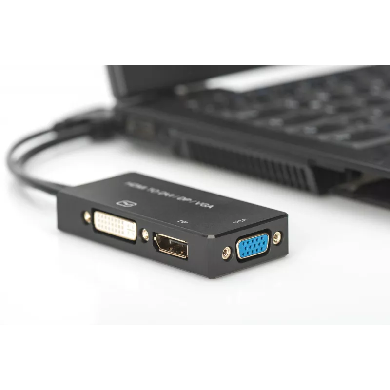 Adapter HDMI 3w1 Digitus AK-330403-002-S