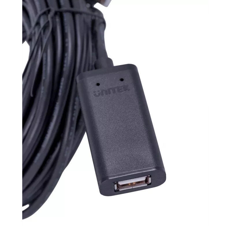 UNITEK Y-278 kabel USB USB 2.0 10 m 2 x USB A USB A Czarny