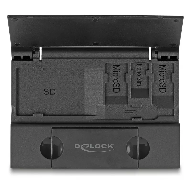 Czytnik kart DeLOCK 91014 USB 3.2 Gen 1 Typ-A/Typ-C Czarny MicroSD SD