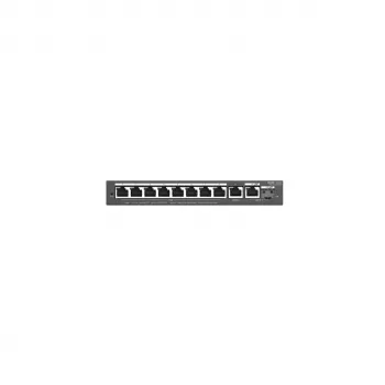 Przełącznik zarządzalny L2 RUIJIE RG-ES210GS-P — 10x Gigabit RJ-45, 2x SFP, 8x portów PoE+, budżet PoE 120W, zarządzanie w chmurze
