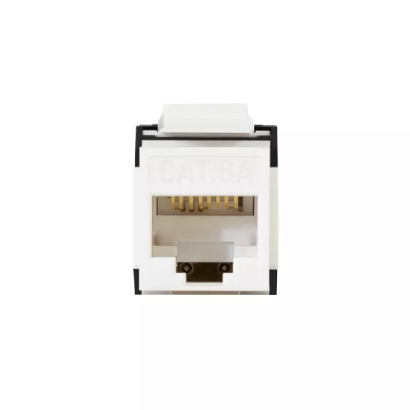 LogiLink NK4066 Moduł Keystone Płaski Czarny Biały RJ-45