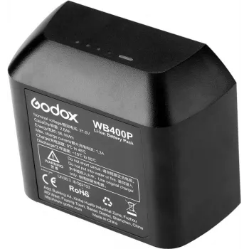 Akcesorium do lampy błyskowej, akumulator litowo-jonowy Godox WB400P 2600 mAh 21,6 V