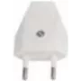 Wtyczka elektryczna Bachmann 900.011, biała, obudowa z tworzywa sztucznego, 250 V AC, 2,5 A