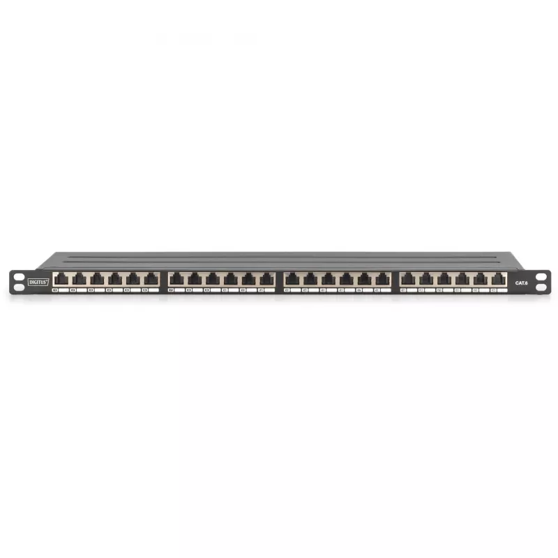 Patch Panel Digitus CAT 6 Class E High Density Shielded Czarny