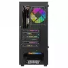 Obudowa PC SAVIO Noctis Flow RGB — Cube, ATX/Mini-ITX, 3x 120 mm wentylatory z przodu, szklany panel boczny, max GPU 35 cm