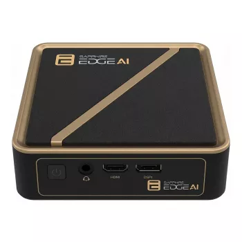 Barebone desktop Sapphire EDGE AI 350 z obsługą pamięci DDR5 i wyjściem HDMI