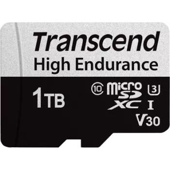 Transcend High Endurance USD350V - Karta pamięci flash (dołączony adapter SD)