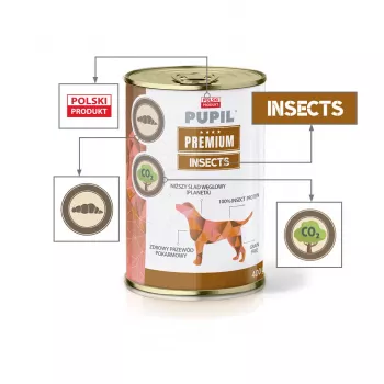 PUPIL Premium Insect - mokra karma dla psów - 400g