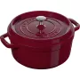 Żeliwna okrągła kokotka Staub La Cocotte 3,85 l, bordowa