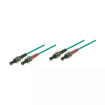 Kabel krosowy LWL Duplex OM3 (Multimode, 50/125) ST/ST, LSZH, 0,5 m, Good Connections®