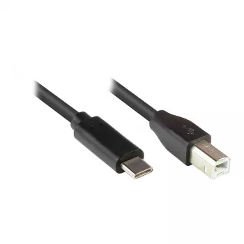 Kabel Good Connections USB2.0 C-B czarny 3m