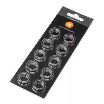 EK Water Blocks EK-Quantum Torque Color Ring 10-Pack STC 12/16 Srebrny