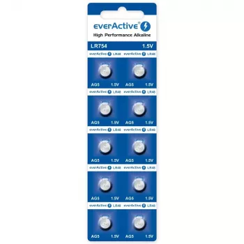Alkaliczne baterie mini AG5 blister 10 szt.